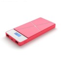 Power Bank 10000 mAh 2 USB con lcd rosa