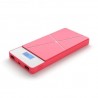 Power Bank 10000 mAh 2 USB con lcd rosa