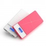 Power Bank 10000 mAh 2 USB con lcd rosa