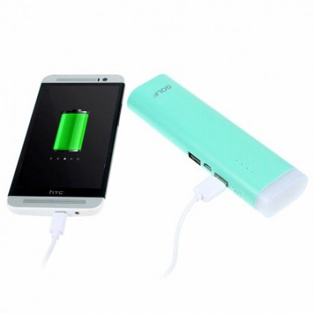 Power Bank 7800 mAh Golf  con linterna color azul