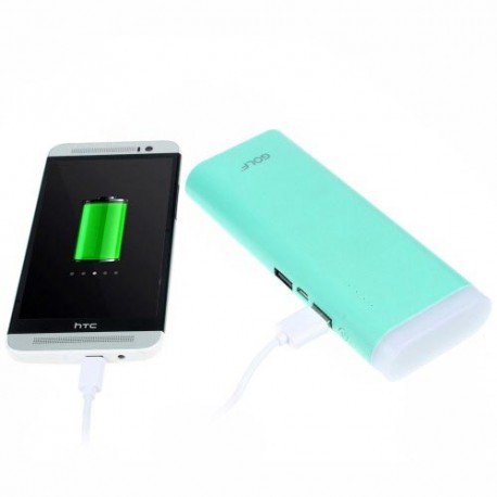 Power Bank 13000 mAh Golf  con linterna color azul