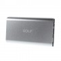 Power Bank 6800 mAh Golf  aluminio color plata