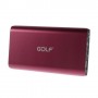 Power Bank 6800 mAh Golf  aluminio color rojo