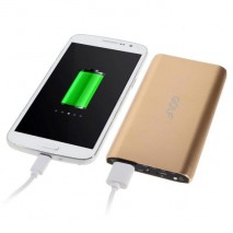 Power Bank 6800 mAh Golf  aluminio color oro