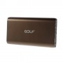Power Bank 6800 mAh Golf  aluminio color marron