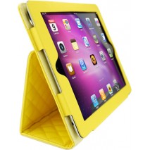 Funda Mooster iPad 2 case piel amarillo