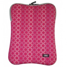Funda 3Go portatil hasta 12" neopreno Bevel pink BS12P