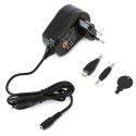Cargador tablet Omega 2,0A  regulable  5-15V  con dos clavijas micro USB & 2,5MM OTWCEU12