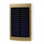Power Bank Solar 5000 mAh 3 modos de luz led oro