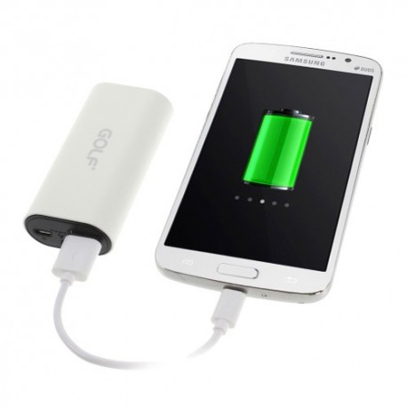 Power Bank 5000 mAh Golf Tiger 26 color blanco