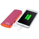 Power Bank 12000 mAh 2 USB rosa