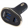 Cargador de mechero 2,4 A con 3  tomas usb para telefono movil / tablets /portatiles /camaras digita