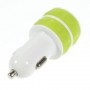 Cargador de mechero con 2 tomas usb para telefono movil / tablets /camaras digitales verde pistacho
