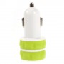 Cargador de mechero con 2 tomas usb para telefono movil / tablets /camaras digitales verde pistacho