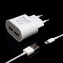 Cargador de red lightning 2 puertos USB 5 v, 1 a,  para iPhone 5 / iPad mini / iPad touch 5 color bl
