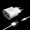 Cargador de red lightning 2 puertos USB 5 v, 1 a,  para iPhone 5 / iPad mini / iPad touch 5 color bl