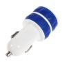 Cargador de mechero con 2 tomas usb para telefono movil / tablets /camaras digitales azul