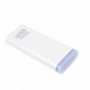 Power Bank 13000 mAh Golf  con linterna color blanco