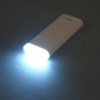 Power Bank 13000 mAh Golf  con linterna color blanco