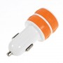Cargador de mechero con 2 tomas usb para telefono movil / tablets /camaras digitales naranja
