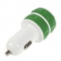 Cargador de mechero con 2 tomas usb para telefono movil / tablets /camaras digitales verde