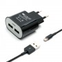 Cargador de red lightning 2 puertos USB 5 v, 1 a,  para iPhone 5 / iPad mini / iPad touch 5 color ne