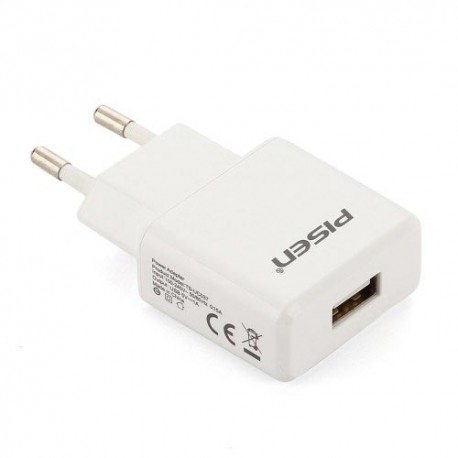 Cargador de red USB color blanco