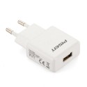 Cargador de red USB color blanco