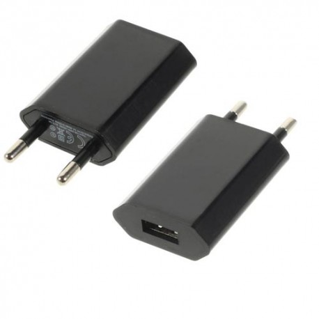 Cargador de red usb color negro