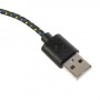 Cable cargador USB con conector micro USB nylon 2M negro