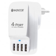 Multicargador Woxter 4 puertos USB blanco