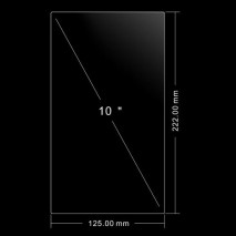 Protector de pantalla universal para tablets de 10 pulgadas, Tamaño 222 x 125 mm