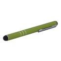 Puntero tipo boligrafo para pantalla capacitiva verde