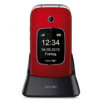 Telefono movil facil uso Beafon SL660 libre rojo