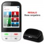 Telefono Ibold Facil uso Senior tactil  2,8 pulgadas libre  blanco incluye funda tipo libro,