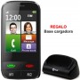 Telefono Ibold Facil uso Senior tactil  2,8 pulgadas libre negro incluye funda tipo libro,