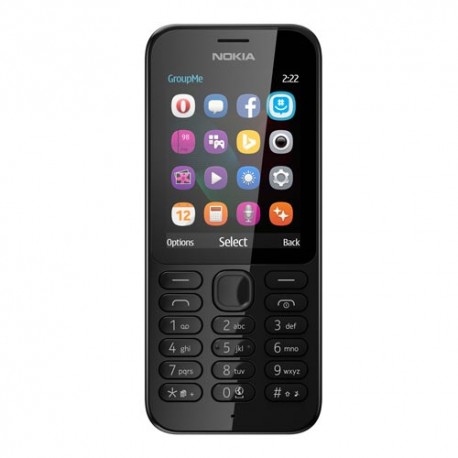 Telefono Movil Nokia 222 dual sim libre negro