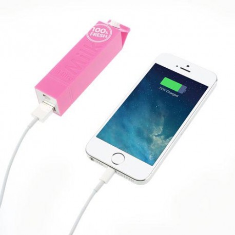 Power Bank tetra brick 2600 mAh rosa