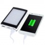 Power Bank Solar 5000 mAh 3 modos de luz led plata