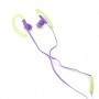 Auriculares deportivos Omega sport FH1014GP verde-morado + micro
