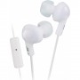 Auriculares intrauditivos JVC HA-FR6-W-E Gummy Plus  blancos con microfono y control remoto