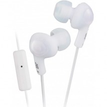 Auriculares intrauditivos JVC HA-FR6-W-E Gummy Plus  blancos con microfono y control remoto