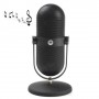 Altavoz Bluetooth multifuncion estilo microfono retro para smartphone, PC, MP3, Con funcion lector d