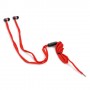 auriculares intrauditivos Omega freestyle+ microfono cordones rojo FH2112R