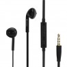 Auriculares 3,5 mm,  para  Samsung / LG / HTC negro