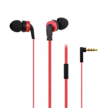 Auriculares 3,5 mm, Stereo con microfono rojo
