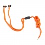 Auriculares intrauditivos omega freestyle + microfono Cordones  naranja  FH2112O