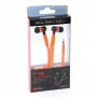 Auriculares intrauditivos omega freestyle + microfono Cordones  naranja  FH2112O