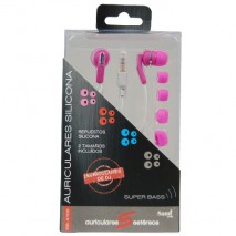 Auriculares intrauditivos Sami RS-4102 Rosa c/repuestos