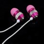 Auriculares metalicos con micro  3,5 mm blanco rosa